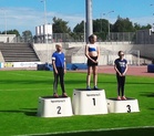 Iina Mattila sai T12-sarjan kiekonheitossa pronssia.