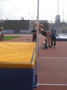 Julia Oravisjärvi voitti piirinmestaruuden T11-sarjan korkeushypyssä tuloksella 126 cm.