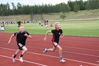 Mikko Mustonen 60 metrin loppumetreillä. Kuvaaja: Ari Kittilä