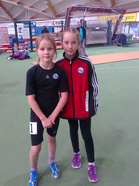 Sofiia Westerlund ja Henna Huiskonen tekivät uusia ennätyksiä jouluhalleissa. Kuva: Eija Huiskonen