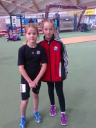 Sofiia Westerlund ja Henna Huiskonen tekivät uusia ennätyksiä jouluhalleissa. Kuva: Eija Huiskonen